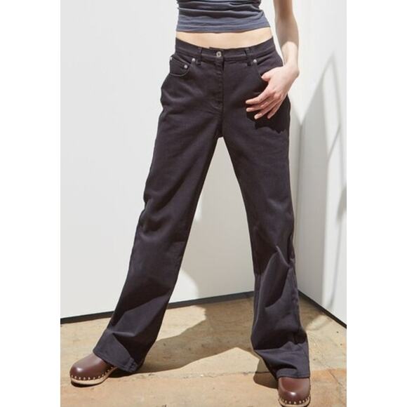 Thakoon Women's Black High Waisted Denim Pant, Size 4 - Picture 1 of 7